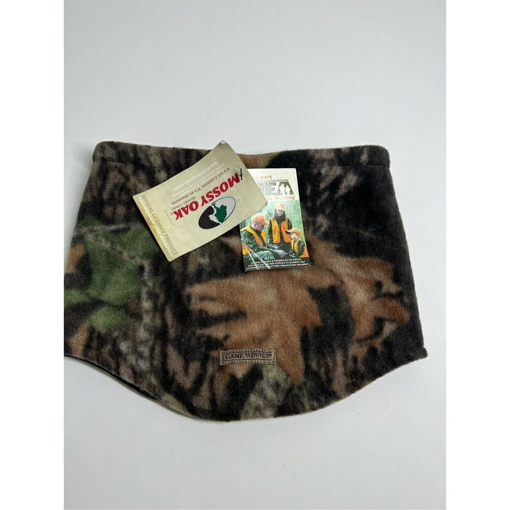 NWT Mossy Oak Fleece Face Mask Brown Duck Lined - Picture 2 of 9